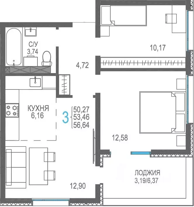 Студия Крым, Сакский район, Лесновское с/пос, с. Прибрежное Розовое ... - Фото 1