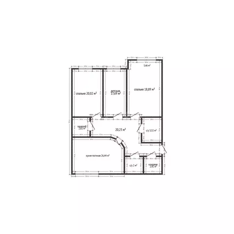 3-комнатная квартира: Каспийск, проспект Акулиничева, 33А (118 м) - Фото 1