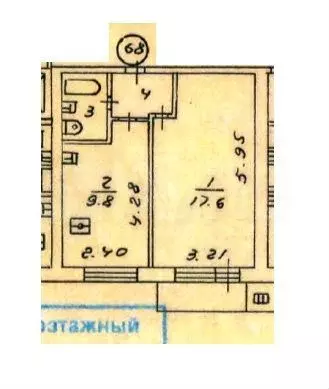 1-к. квартира, 32,5 м, 9/12 эт. - Фото 0