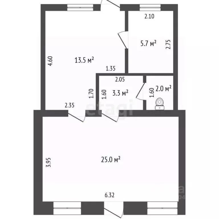 Торговая площадь в Крым, Бахчисарай ул. Ракитского, 15 (50 м) - Фото 1