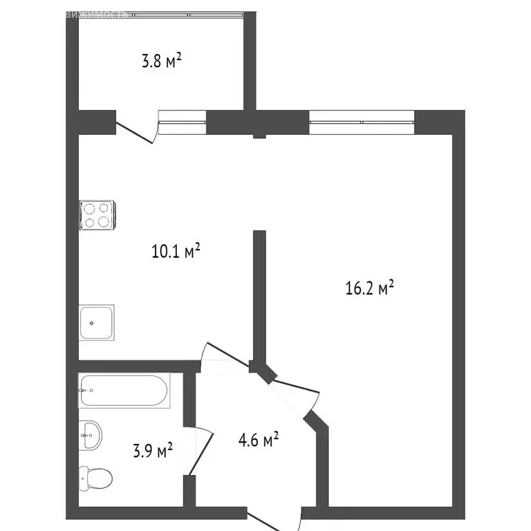 1-комнатная квартира: Кострома, улица Художников Шуваловых, 5 (32 м) - Фото 1
