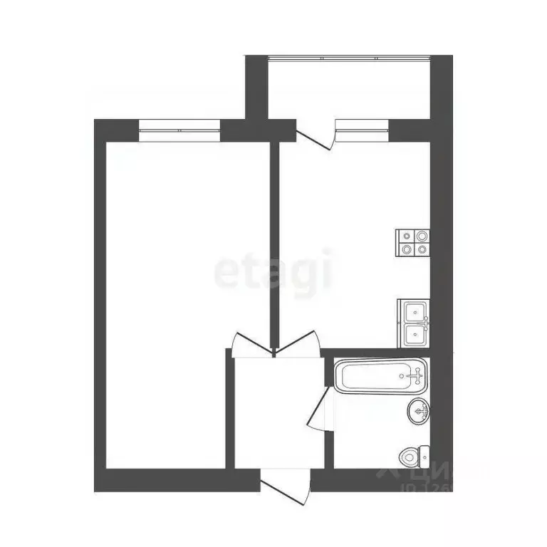 1-к кв. Москва Долгопрудная ул., 12 (32.0 м) - Фото 1