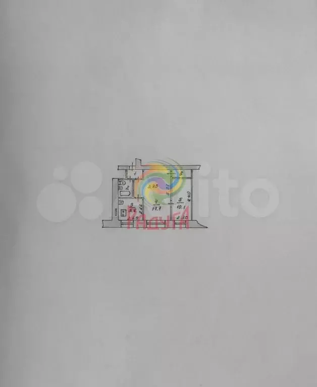 2-к. квартира, 41,5 м, 2/5 эт. - Фото 0