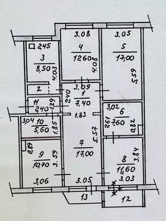 4-к кв. Чувашия, Чебоксары бул. Анатолия Миттова, 2 (102.2 м) - Фото 1