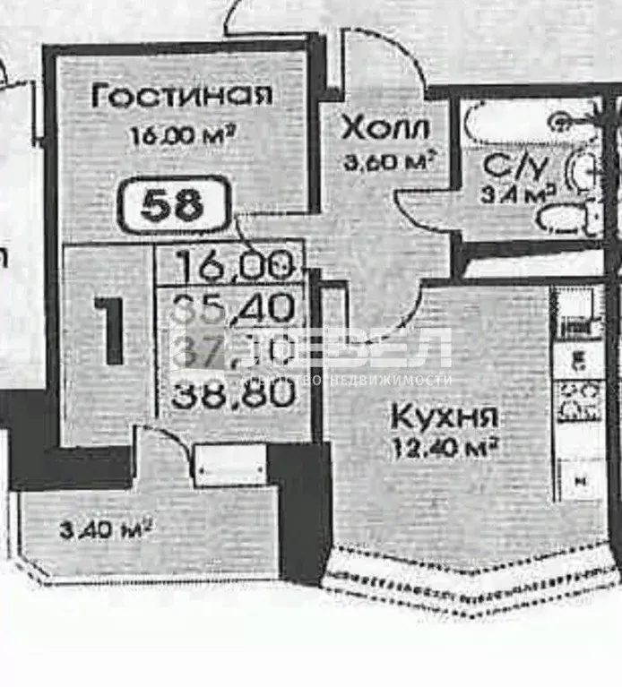 1-к кв. Московская область, Одинцовский городской округ, д. Малые ... - Фото 2