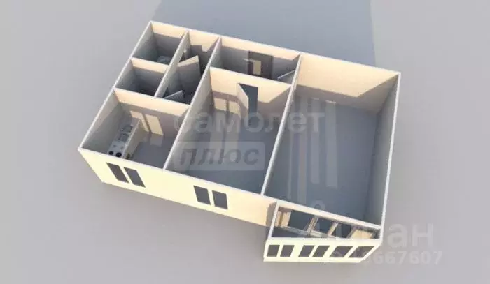 2-к кв. Оренбургская область, пос. Саракташ ул. Комсомольская, 170 ... - Фото 2