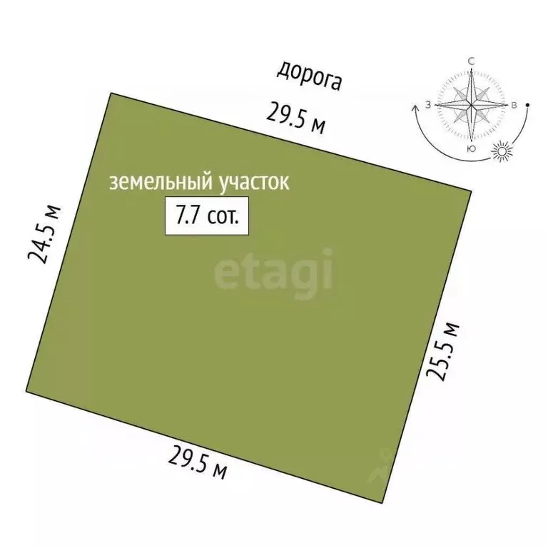 Участок в Севастополь с. Андреевка, ул. Верхняя, 34 (7.7 сот.) - Фото 2