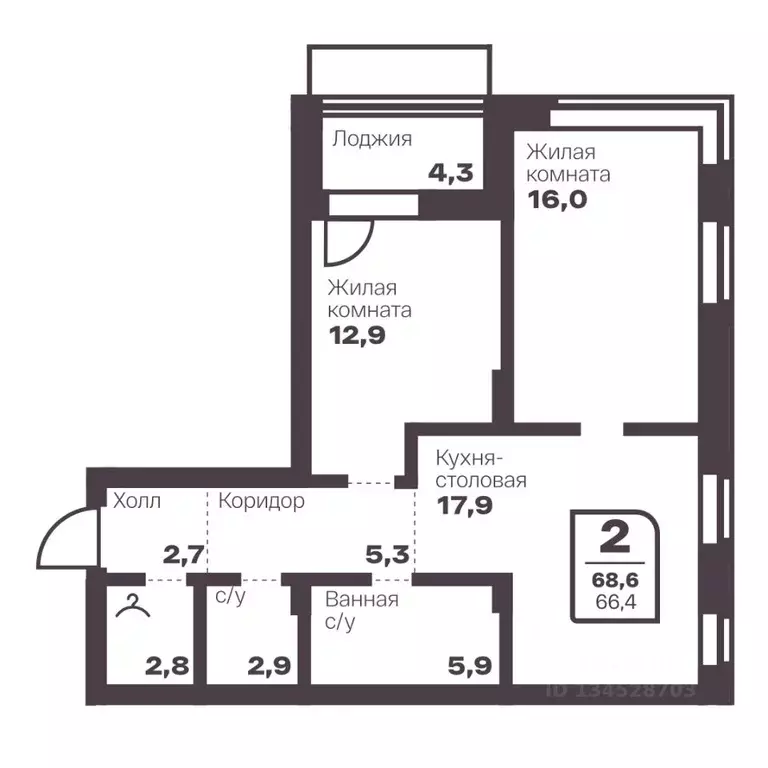 2-к кв. Челябинская область, Магнитогорск Голос Притяжение жилой ... - Фото 1