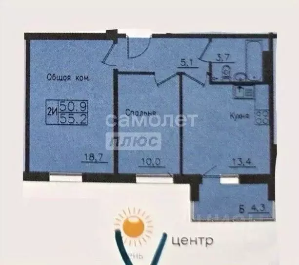 3-к кв. Иркутская область, Иркутск Гусарская тер., 12 (55.0 м) - Фото 2