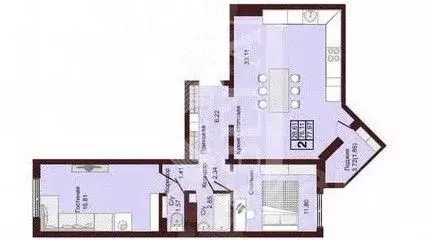 2-к кв. Оренбургская область, Оренбург Красный городок мкр, ул. ... - Фото 2