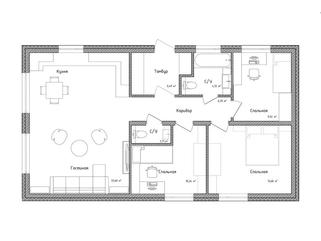 Дом в Ульяновск, Медовая улица (91 м) - Фото 2