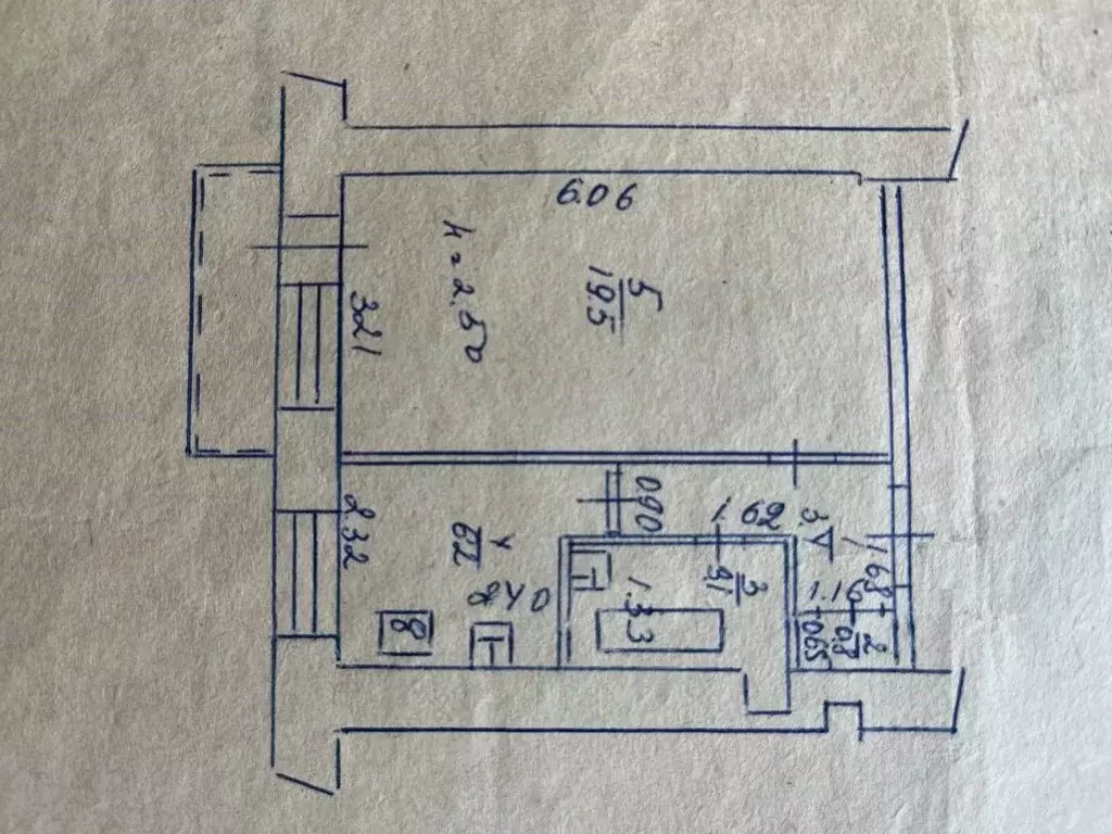 1-к кв. Башкортостан, Уфа ул. Блюхера, 14 (33.9 м) - Фото 2