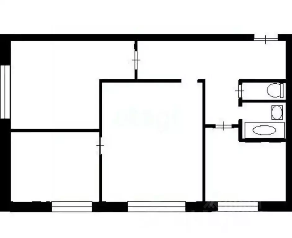3-к кв. Москва Севанская ул., 7К2 (53.8 м) - Фото 1