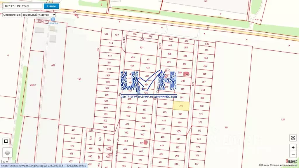 Участок в Курская область, Курский район, Полянский сельсовет, с. ... - Фото 1