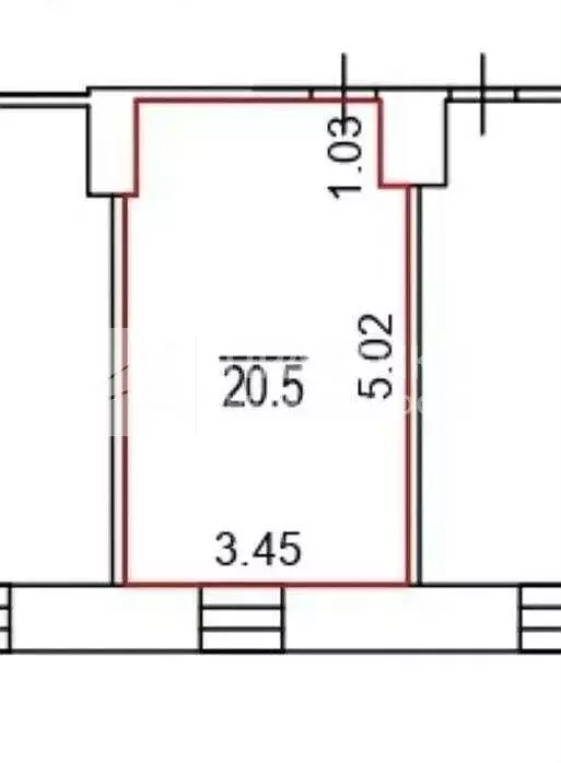 Квартира-студия: Москва, Гостиничная улица, 5 (21 м) - Фото 1