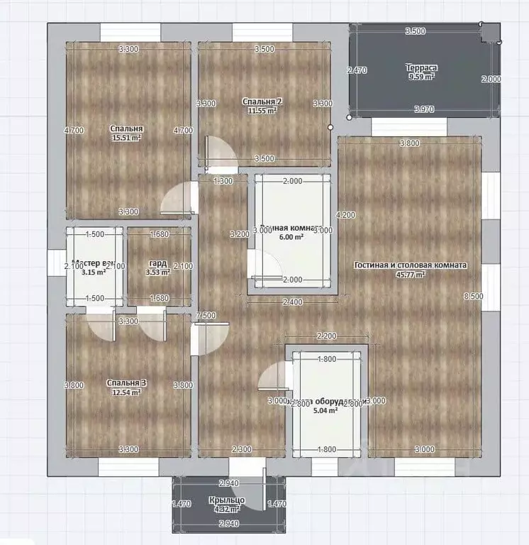 Дом в Татарстан, Лаишевский район, Столбищенское с/пос, с. Усады  (123 ... - Фото 2