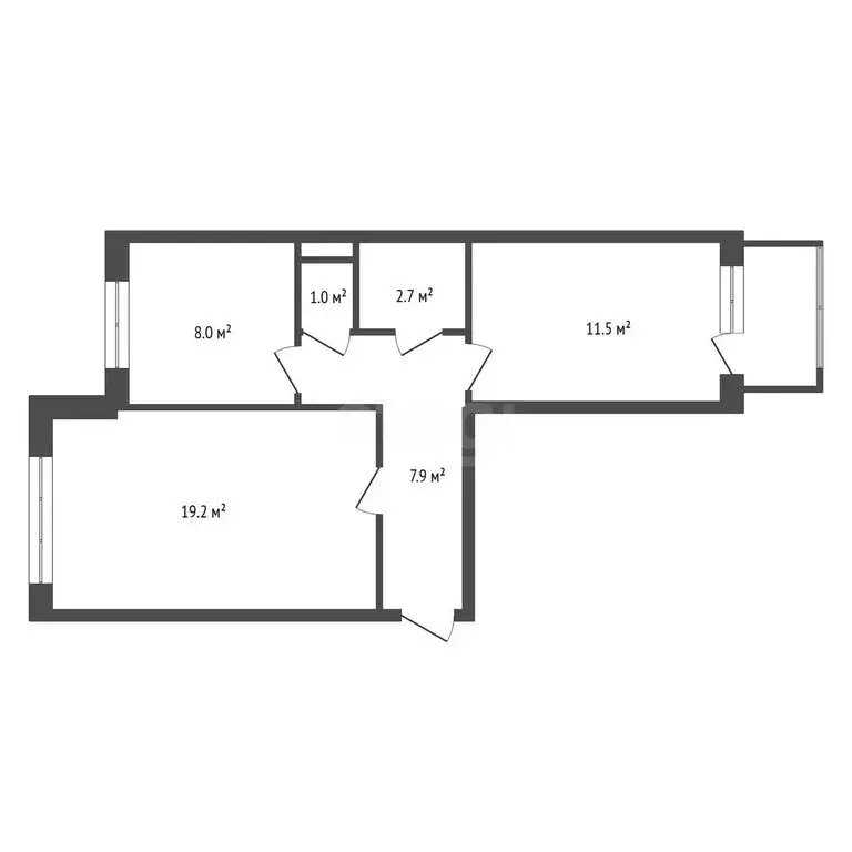 2-комнатная квартира: Воронеж, улица 9 Января, 241/1 (53 м) - Фото 1