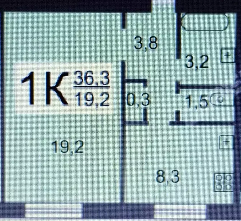 1-к кв. Нижегородская область, Нижний Новгород пер. Райниса, 3 (37.0 ... - Фото 2