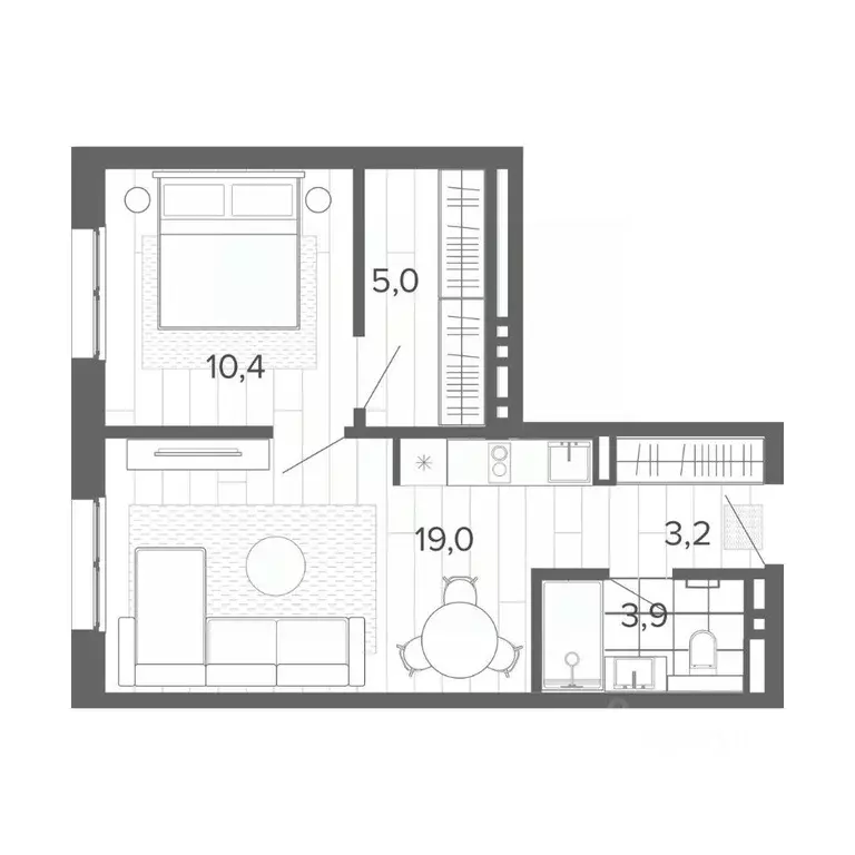 2-к кв. Алтайский край, Барнаул тракт Змеиногорский, 35Б (41.5 м) - Фото 0