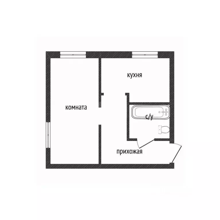 1-к кв. Костромская область, Кострома Черноречье мкр, 16 (30.2 м) - Фото 1