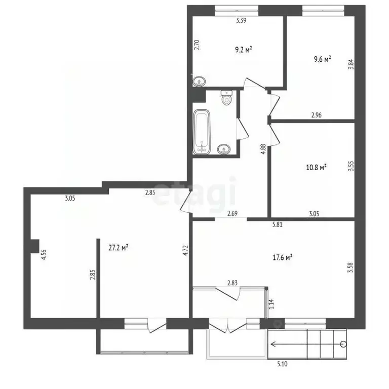 Помещение свободного назначения в Тюменская область, Тюмень ул. ... - Фото 2