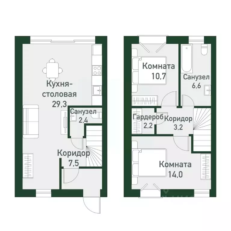 2-к кв. Челябинская область, Челябинский городской округ, пос. ... - Фото 1