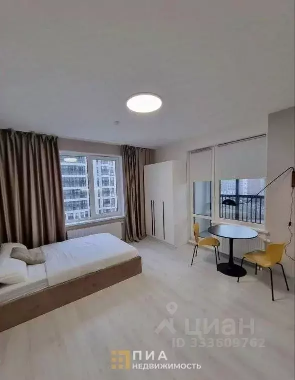 Студия Санкт-Петербург ул. Верхне-Каменская, 11к1 (25.5 м) - Фото 1