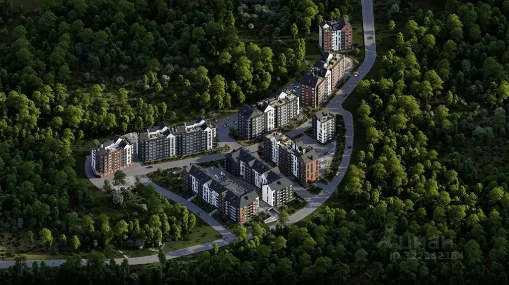 1-к кв. Калининградская область, Светлогорск Новая ул., 22к1 (40.29 м) - Фото 1