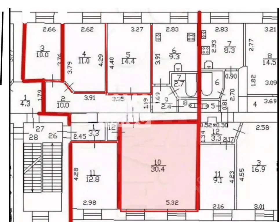 Комната Санкт-Петербург наб. Крюкова Канала, 23 (30.4 м) - Фото 1