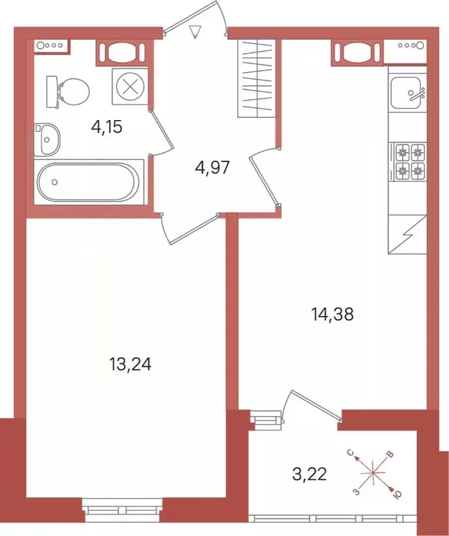 1-к кв. Ленинградская область, Сертолово Всеволожский район, Новое ... - Фото 1