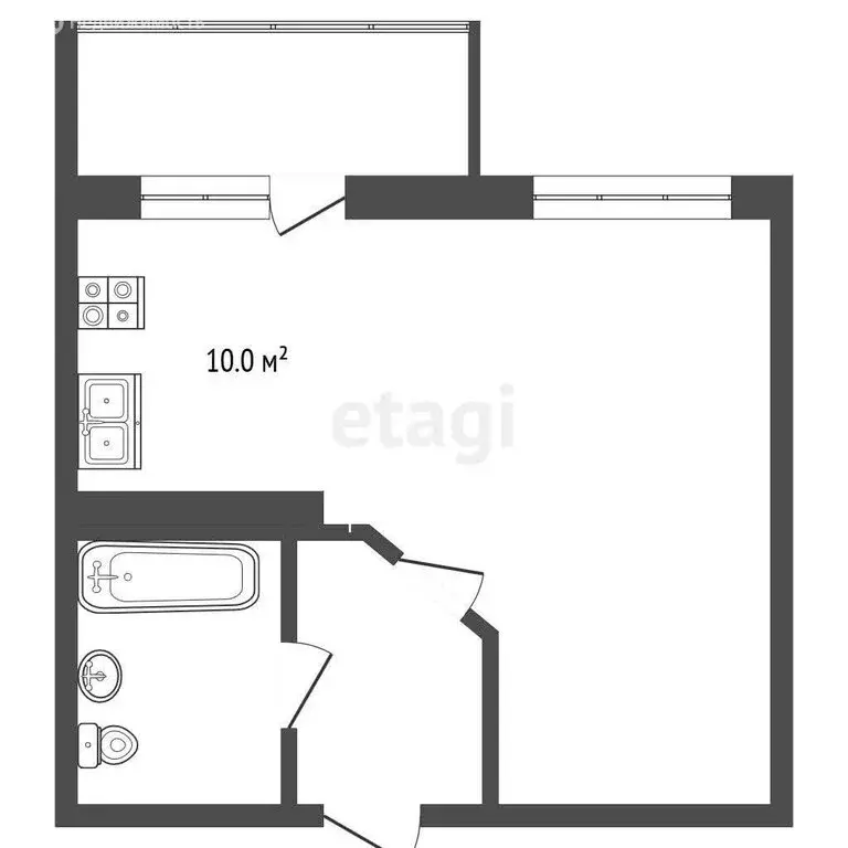 Квартира-студия: Ярославль, Спасская улица, 2 (27.4 м) - Фото 0