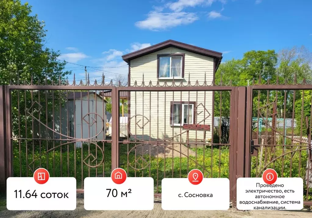 Дом в Хабаровский край, Хабаровский район, Коммунальник СНТ  (70 м) - Фото 1