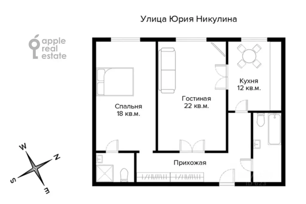2-к кв. Москва Ленинградский просп., 36с38 (76.0 м) - Фото 2