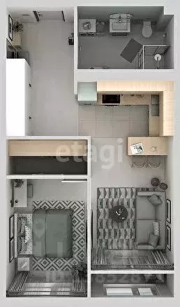 Студия Приморский край, Владивосток ул. Невельского, 4с2 (28.3 м) - Фото 0