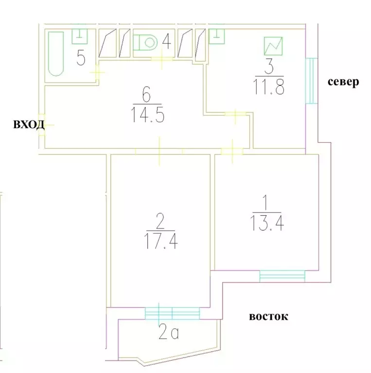 2-комнатная квартира: Москва, улица Герасима Курина, 22 (61.7 м) - Фото 2