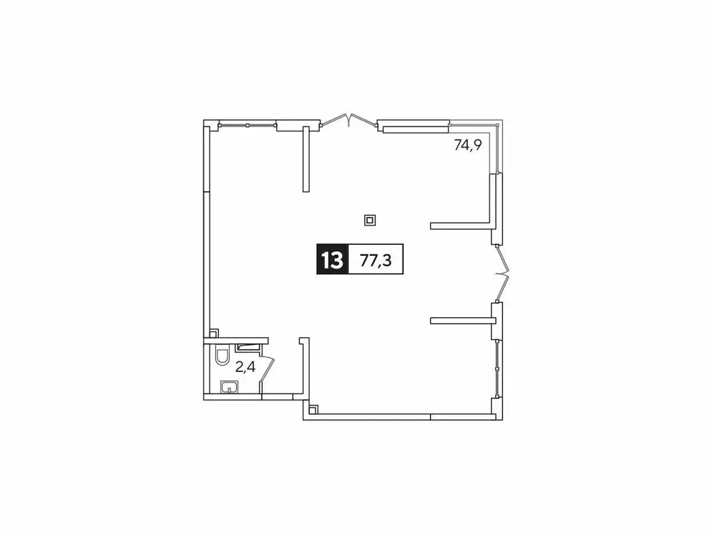 Офис (79.4 м) - Фото 1