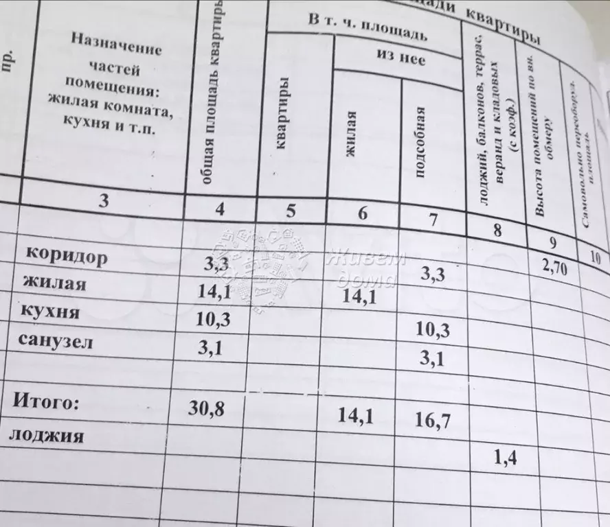 1-к. квартира, 32,2 м, 4/6 эт. - Фото 1