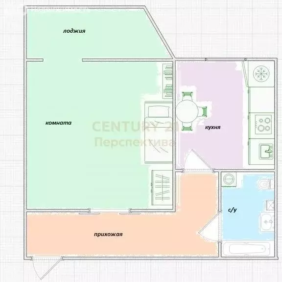 1-комнатная квартира: Видное, Завидная улица, 13 (42.3 м) - Фото 1