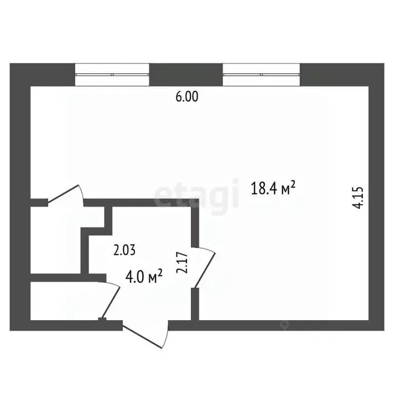 2-к кв. Архангельская область, Новодвинск ул. 50-летия Октября, 46к2 ... - Фото 2