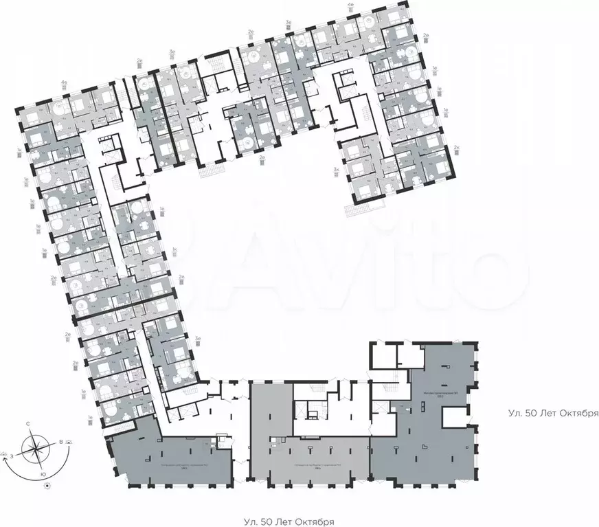 2-к. квартира, 43,1 м, 1/8 эт. - Фото 1