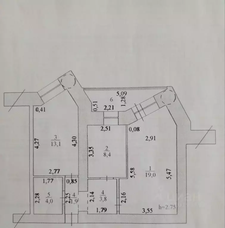 2-к кв. Ханты-Мансийский АО, Нефтеюганск 13-й мкр, 66 (50.0 м) - Фото 1