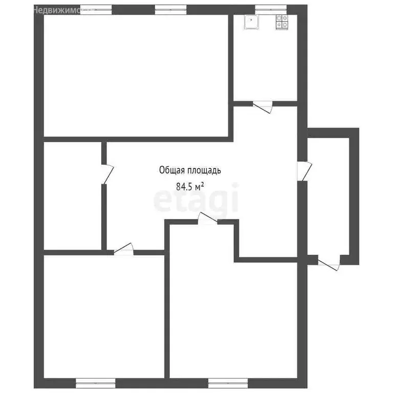 Дом в село Алтайское, Цветочная улица (84.5 м) - Фото 1