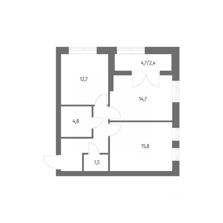 2-к кв. Санкт-Петербург ул. Академика Константинова, 1к1 (60.12 м) - Фото 0