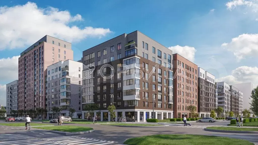 1-к. квартира, 35,1 м, 5/9 эт. - Фото 1