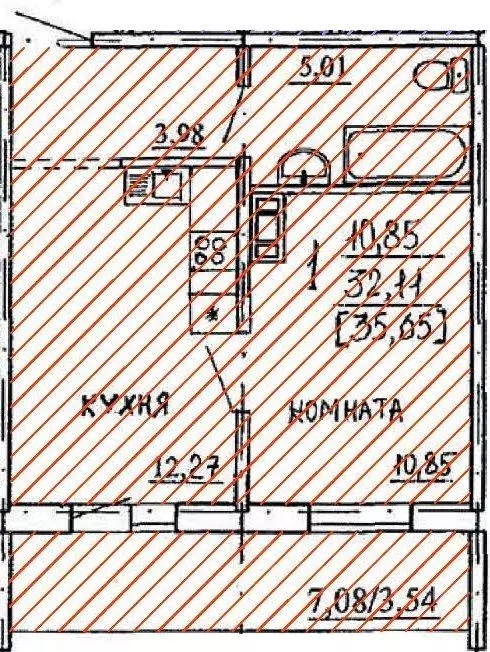 1-к кв. Челябинская область, Челябинск ул. Кулибина (35.65 м) - Фото 0