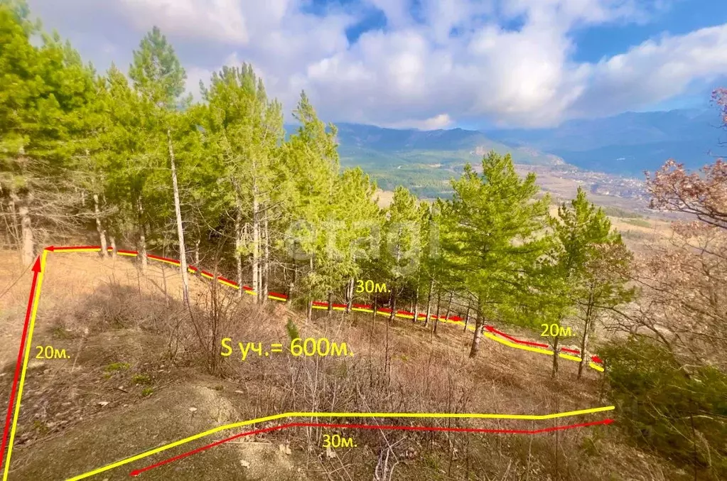 Участок в Крым, Ялта ул. Дарсановская (6.0 сот.) - Фото 1