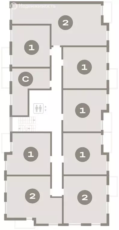 2-комнатная квартира: городской посёлок Новоселье, ЖК Брусника (73.15 ... - Фото 2