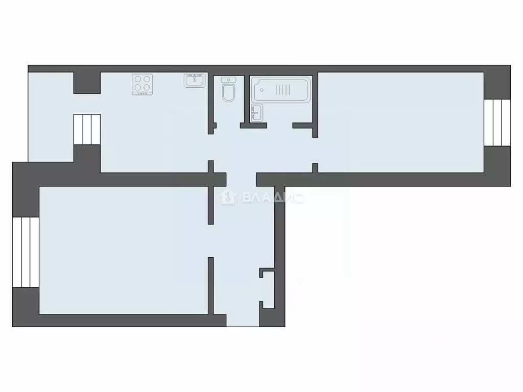 2-к кв. Рязанская область, Рязань Касимовское ш., 23к3 (48.6 м) - Фото 1