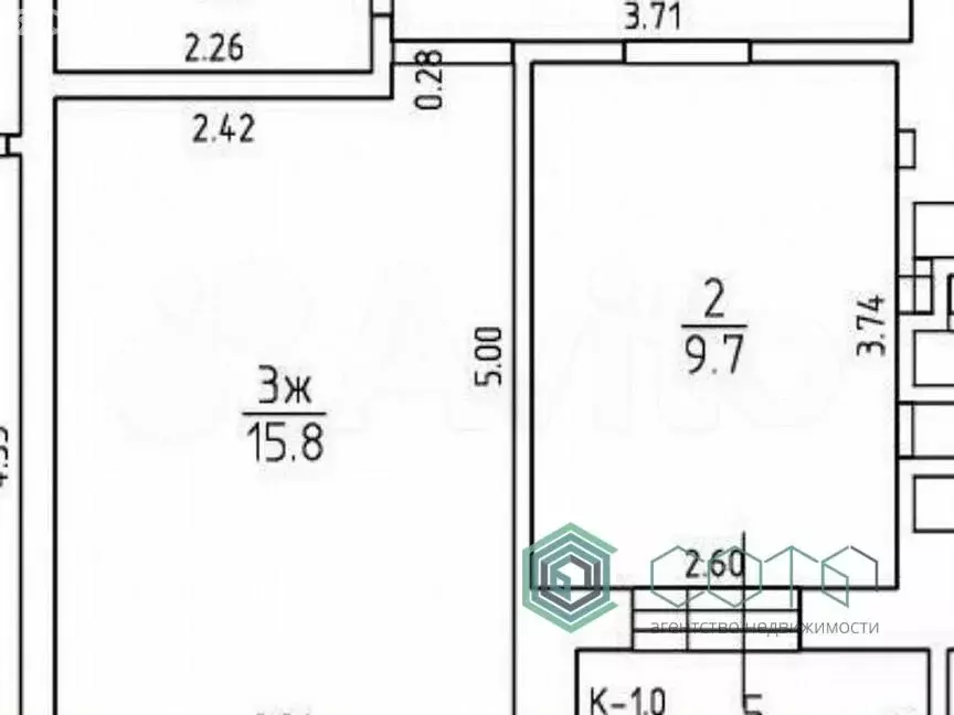 1-комнатная квартира: Калининград, улица Еловая Аллея, 5Ак2 (37 м) - Фото 0