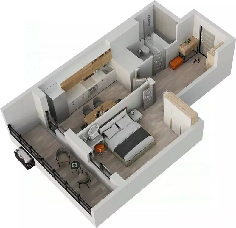 1-к кв. Татарстан, Альметьевск просп. Строителей, 70Б (40.3 м) - Фото 1